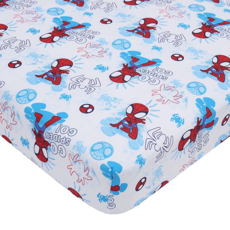 slide 2 of 9, 4pc Toddler Spidey and His Amazing Friends Reversible Bed Set, 4 ct