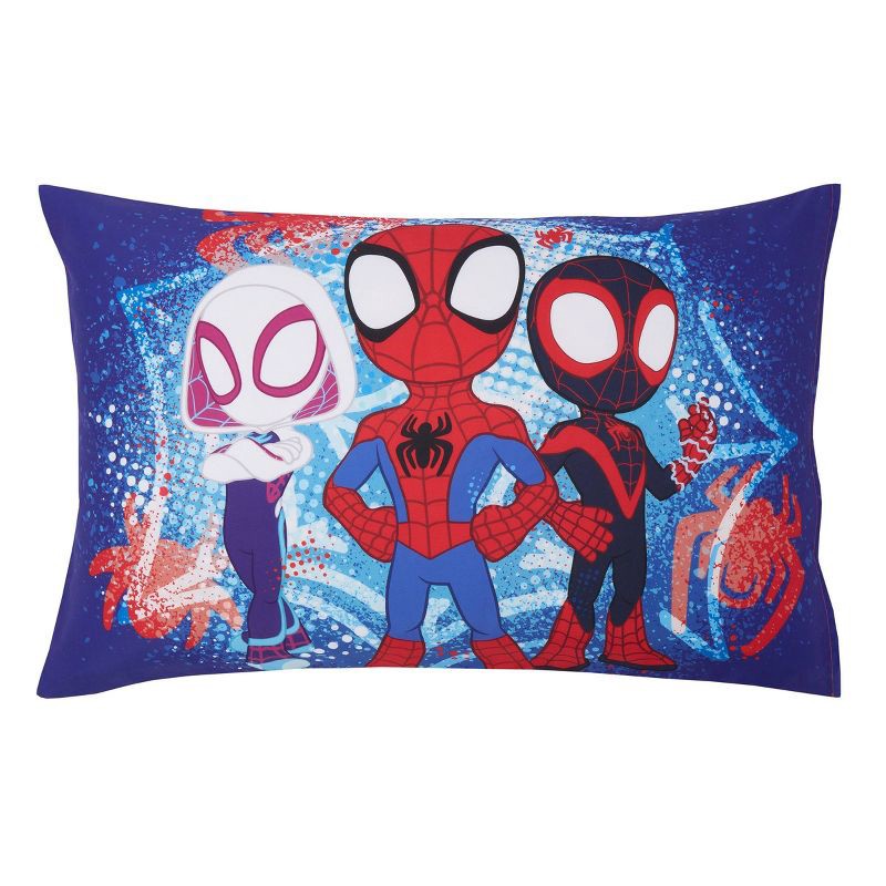 slide 4 of 9, 4pc Toddler Spidey and His Amazing Friends Reversible Bed Set, 4 ct