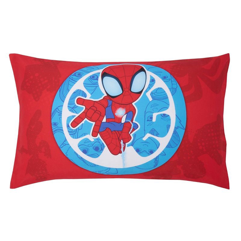 slide 5 of 9, 4pc Toddler Spidey and His Amazing Friends Reversible Bed Set, 4 ct
