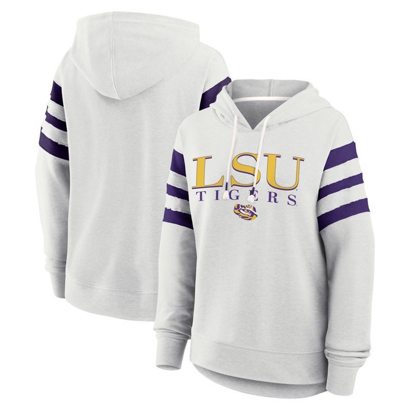 slide 3 of 3, NCAA LSU Tigers Women's Gray Fashion Hooded Sweatshirt - XXL, 1 ct