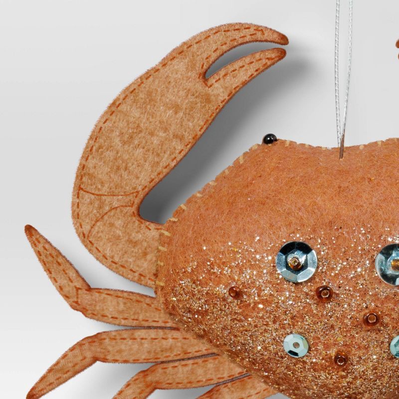 slide 3 of 3, Christmas Fabric Crab Ornament - Wondershop™, 1 ct