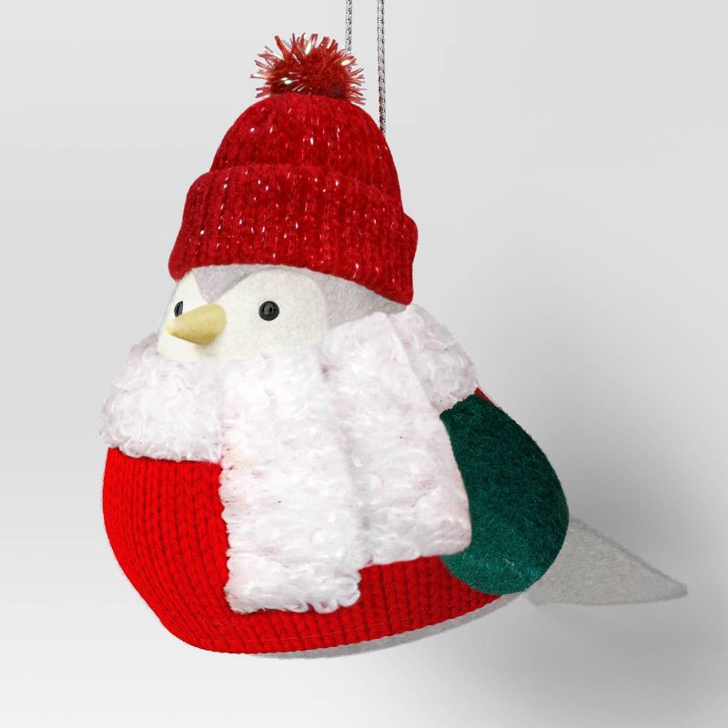 slide 1 of 3, Christmas Featherly Friends™ Ornament Green Vest - Wondershop™, 1 ct