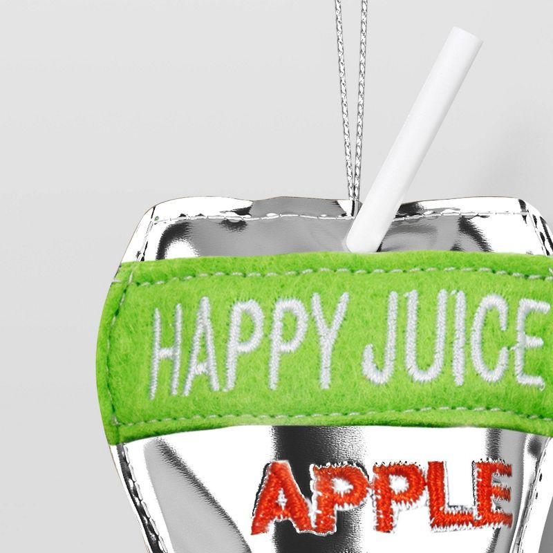slide 3 of 3, Christmas Fabric Juice Ornament Apple - Wondershop™, 1 ct