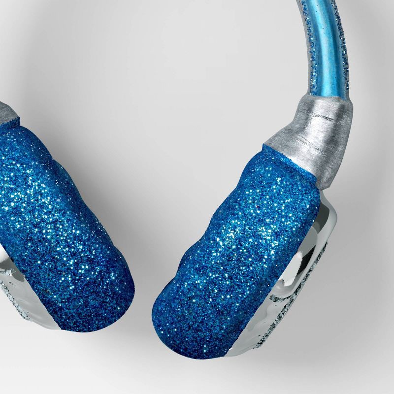 slide 3 of 3, Christmas Glass Headphones Navy - Wondershop™, 1 ct