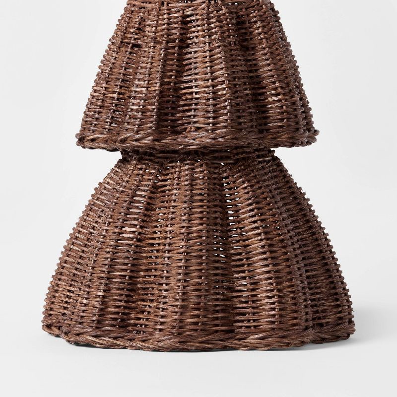 slide 3 of 4, Threshold designed w/Studio McGee Large Scalloped Rattan Christmas Tree - Threshold™ designed with Studio McGee, 1 ct