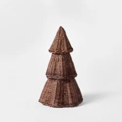 Threshold designed w/Studio McGee Small Scalloped Rattan Christmas Tree - Threshold™ designed with Studio McGee