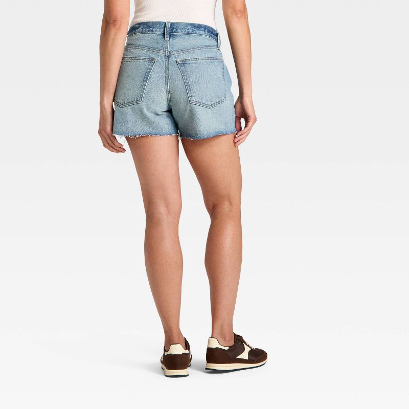 slide 2 of 3, Women's Mid-Rise 90's Baggy Denim Shorts - Universal Thread™ Medium Wash 12, 1 ct