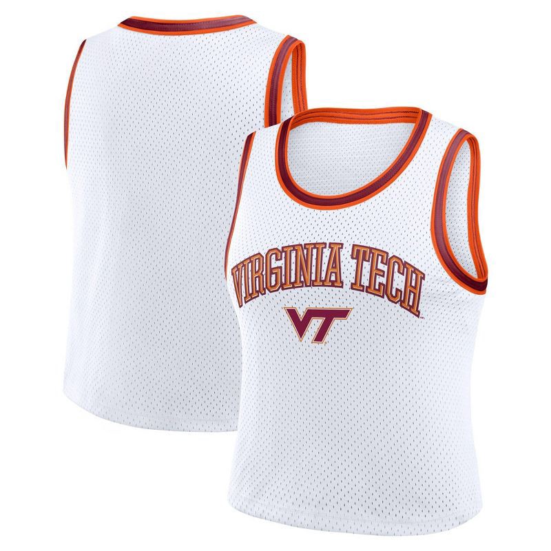 slide 3 of 3, NCAA Virginia Tech Hokies Women's White Cropped Jersey - XL, 1 ct