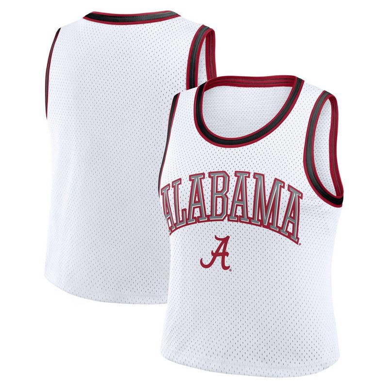 slide 3 of 3, NCAA Alabama Crimson Tide Women's White Cropped Jersey - XXL, 1 ct