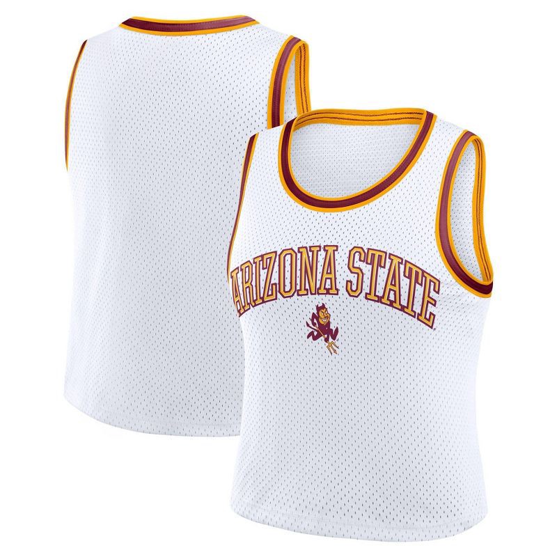 slide 3 of 3, NCAA Arizona State Sun Devils Women's White Cropped Jersey - XXL, 1 ct