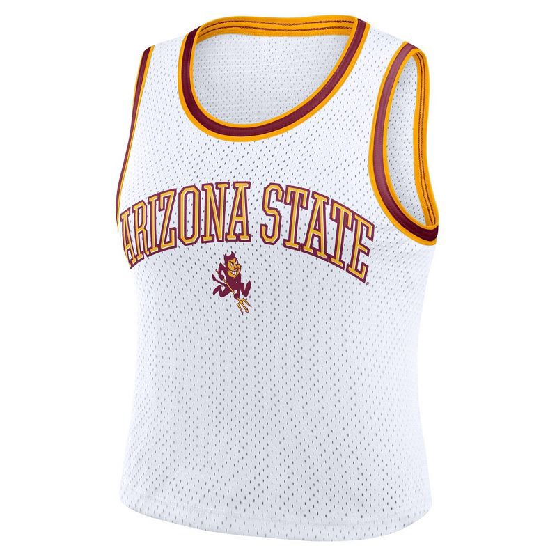 slide 1 of 3, NCAA Arizona State Sun Devils Women's White Cropped Jersey - XXL, 1 ct