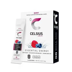 CELSIUS On The Go Powder Sticks Berry Essential Energy - 14pk Sticks