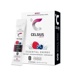 CELSIUS On The Go Powder Sticks Berry Essential Energy - 14pk Sticks