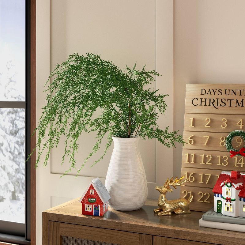 slide 2 of 3, Draping Cypress Artificial Christmas Branch - Threshold™, 1 ct