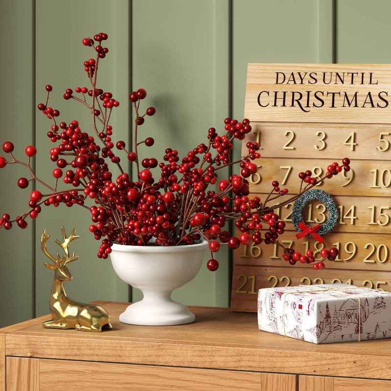 slide 2 of 4, Red Berry Christmas Arrangement - Threshold™, 1 ct