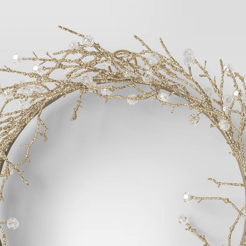 slide 3 of 3, Gold Branch Luxe Christmas Wreath - Threshold™, 1 ct
