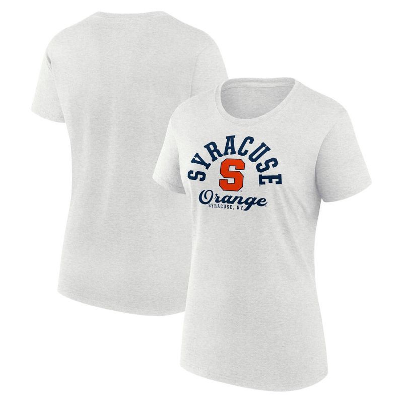 slide 3 of 3, NCAA Syracuse Orange Men's Oatmeal Heather Crew T-Shirt - M, 1 ct