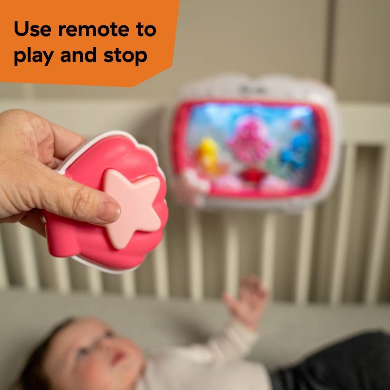 slide 5 of 7, Baby Einstein Sea Dreams Soother Musical Crib Toy and Sound Machine - Pink, 1 ct