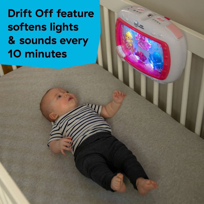 slide 7 of 7, Baby Einstein Sea Dreams Soother Musical Crib Toy and Sound Machine - Pink, 1 ct