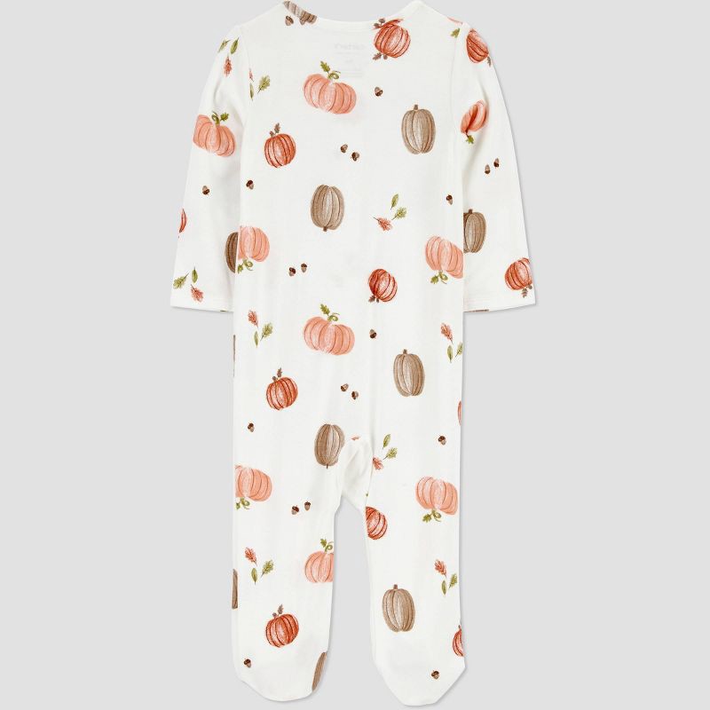 slide 4 of 7, Carter's Just One You® Baby Fall Pumpkins Comfy Soft Sleep N' Play - Cream 9M, 1 ct