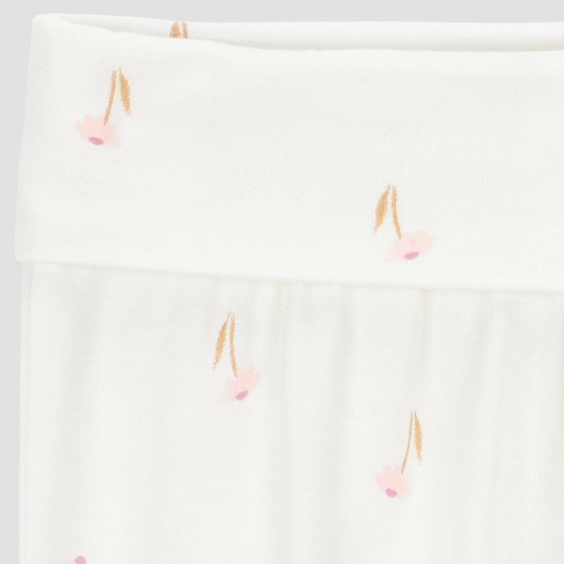 slide 4 of 5, Carter's Just One You® Baby Girls' 2pc Floral Comfy Soft Top & Bottom Set - Ivory 6M, 2 ct