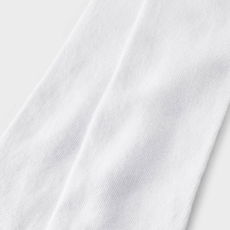 slide 3 of 3, Girls' 2pk Cotton Tights - Cat & Jack™ Ivory L, 2 ct