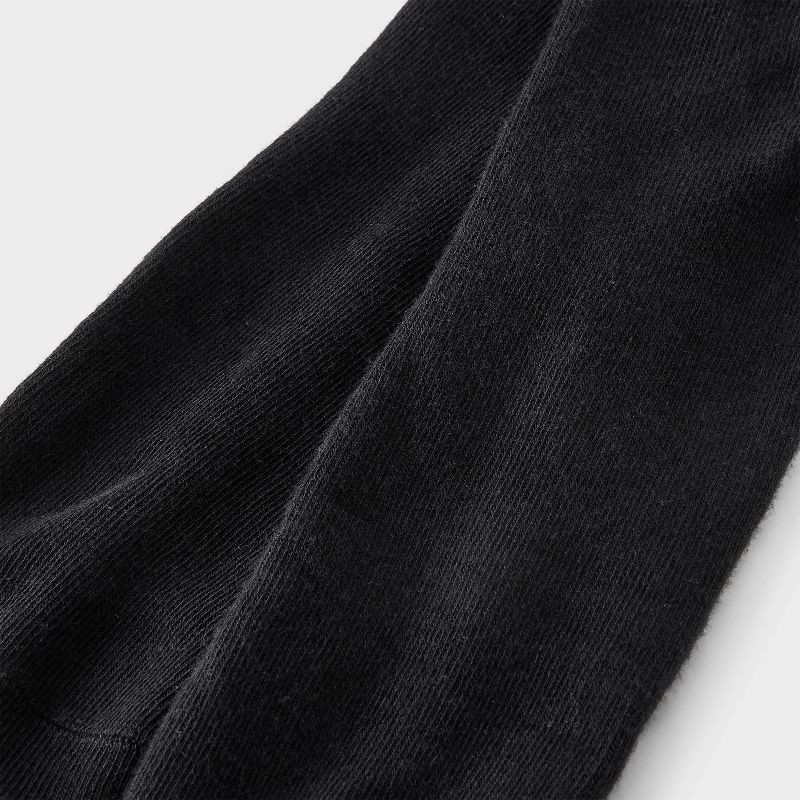 slide 3 of 3, Girls' 2pk Cotton Tights - Cat & Jack™ Black L, 2 ct