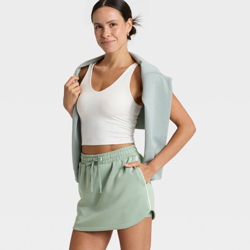 slide 3 of 5, Women's Airy Sleek Skort - All In Motion™ Sage Green S, 1 ct