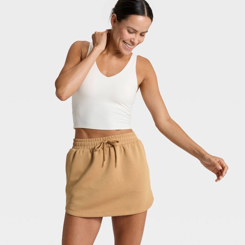 slide 3 of 5, Women's Airy Sleek Skort - All In Motion™ Tan L, 1 ct