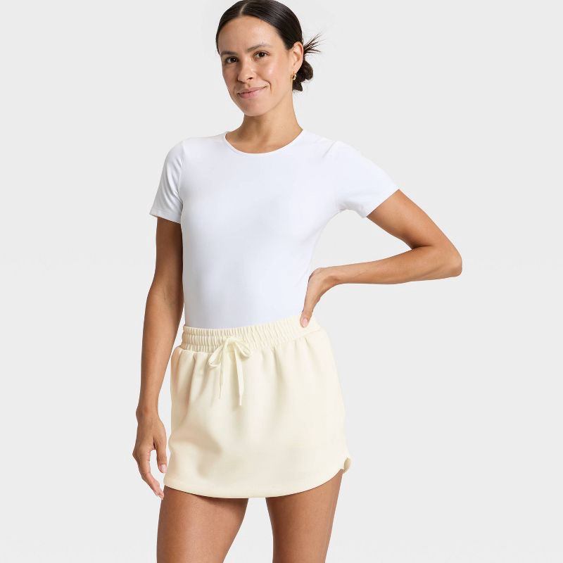 slide 3 of 5, Women's Airy Sleek Skort - All In Motion™ Cream M, 1 ct