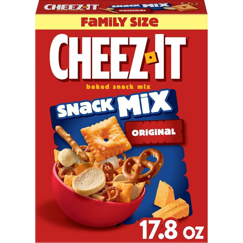 slide 1 of 8, Cheez-It Baked Snack Mix Crackers Original - 17.8oz, 17.8 oz