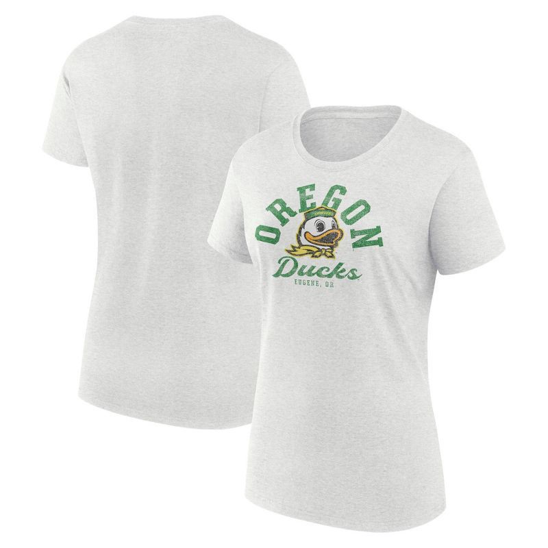 slide 1 of 3, NCAA Oregon Ducks Men's Oatmeal Heather Crew T-Shirt - XL, 1 ct