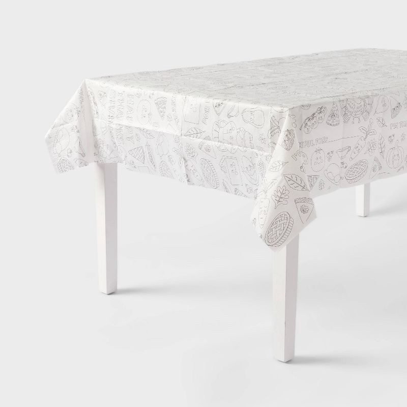 slide 1 of 3, Thanksgiving Color Your Own Table Cover - Spritz™, 1 ct