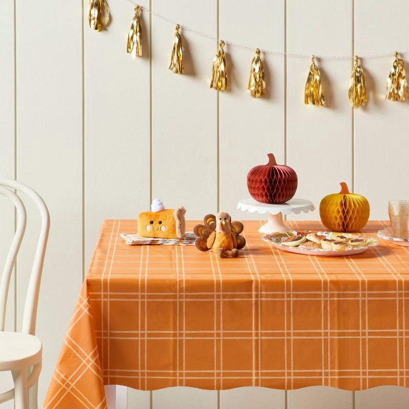 slide 2 of 3, Thanksgiving Plush Turkey Décor - Spritz™, 1 ct