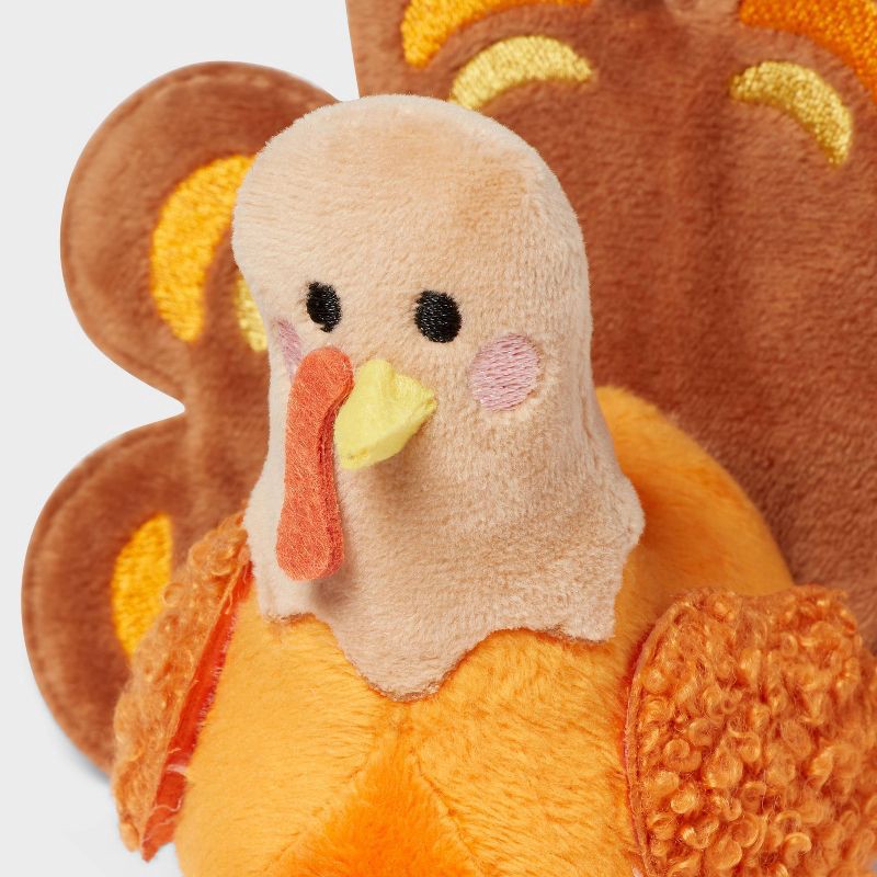 slide 3 of 3, Thanksgiving Plush Turkey Décor - Spritz™, 1 ct