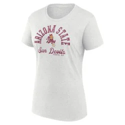 NCAA Arizona State Sun Devils Men's Oatmeal Heather Crew T-Shirt - XXL