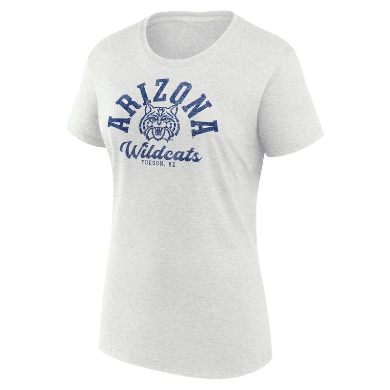 slide 2 of 3, NCAA Arizona Wildcats Men's Oatmeal Heather Crew T-Shirt - XXL, 1 ct