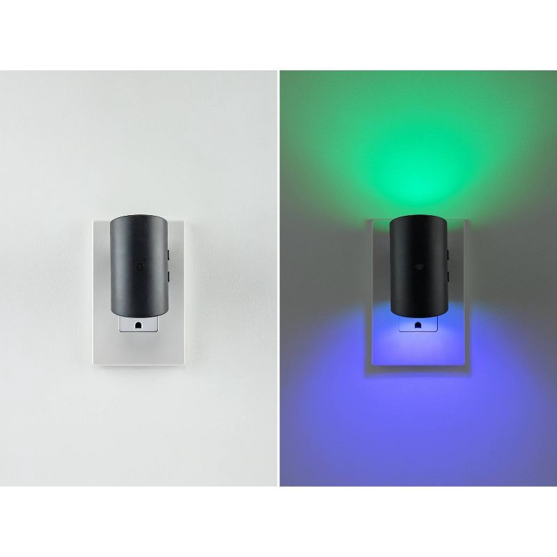 slide 3 of 8, Energizer Swivel Dual Control Sconce Color-Changing Light-Sensing Dimmable Night Light, 1 ct