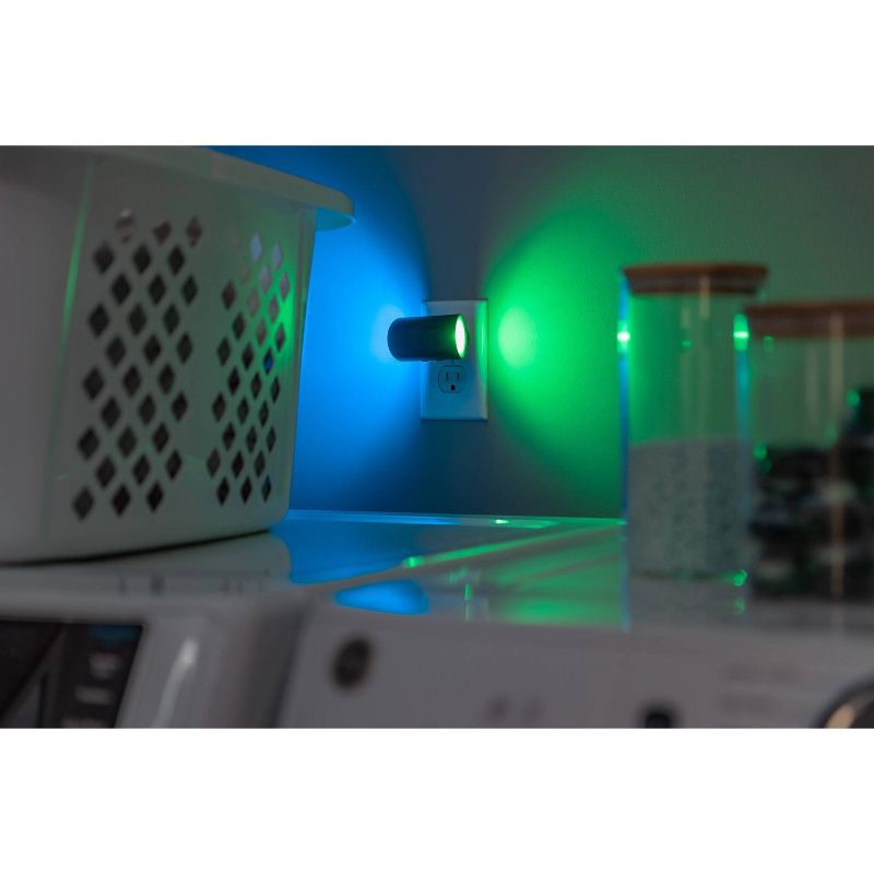 slide 5 of 8, Energizer Swivel Dual Control Sconce Color-Changing Light-Sensing Dimmable Night Light, 1 ct