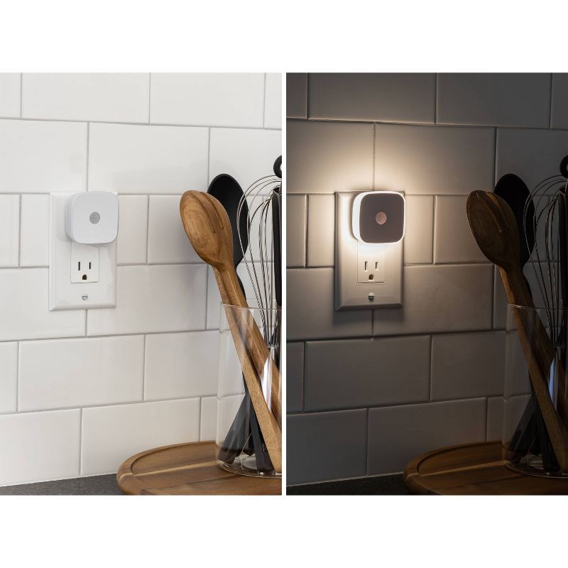 slide 3 of 8, Energizer 2pk Mini Motion-Sensing LED Nightlights White, 2 ct