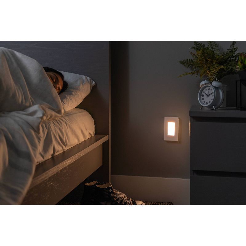 slide 3 of 8, Energizer 2pk Slimline Coverlite Light Sensing LED Nightlights White, 2 ct