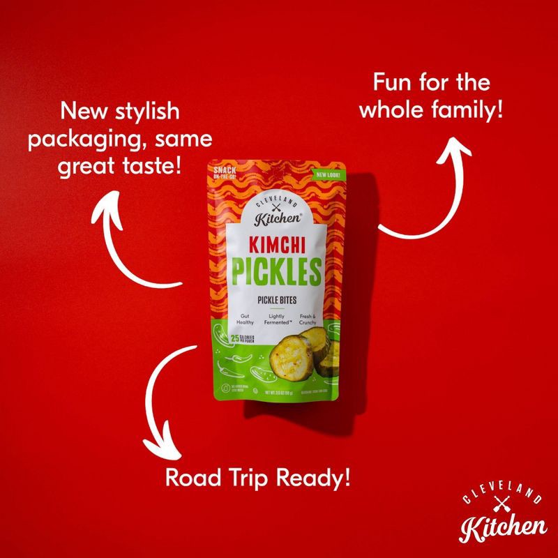 slide 3 of 6, Cleveland Kitchen Kimchi Dill Pickle Chips - 3.5oz, 3.5 oz
