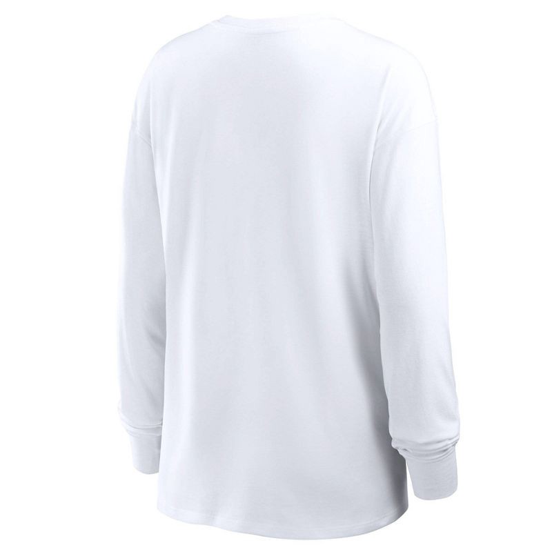 slide 2 of 3, NCAA Oregon Ducks Women's White Long Sleeve T-Shirt - L, 1 ct