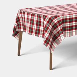 104"x60" Plaid Tablecloth Cardinal Red - Threshold™