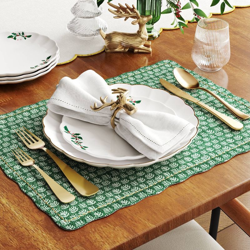 slide 2 of 4, 2pk Trees Reversible Placemat - Threshold™, 2 ct