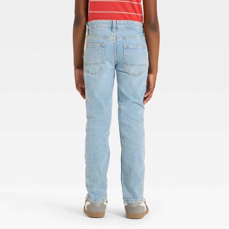 slide 2 of 3, Boys' Slim Fit Jeans - Cat & Jack™ Light Wash 10, 1 ct