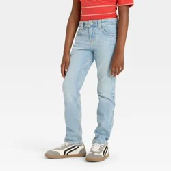 Boys' Slim Fit Jeans - Cat & Jack™ Light Wash 10