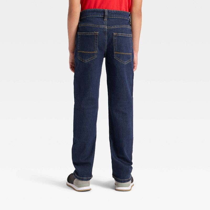 slide 2 of 3, Boys' Slim Fit Jeans - Cat & Jack™ Dark Wash 6, 1 ct