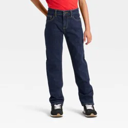 Boys' Slim Fit Jeans - Cat & Jack™ Dark Wash 8