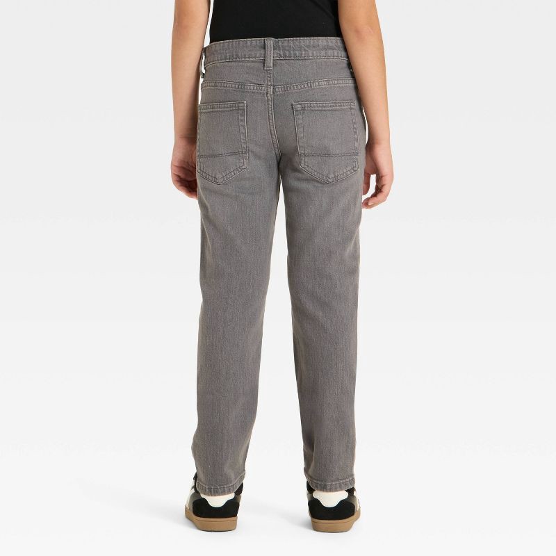 slide 2 of 3, Boys' Slim Fit Jeans - Cat & Jack™ Gray 4, 1 ct